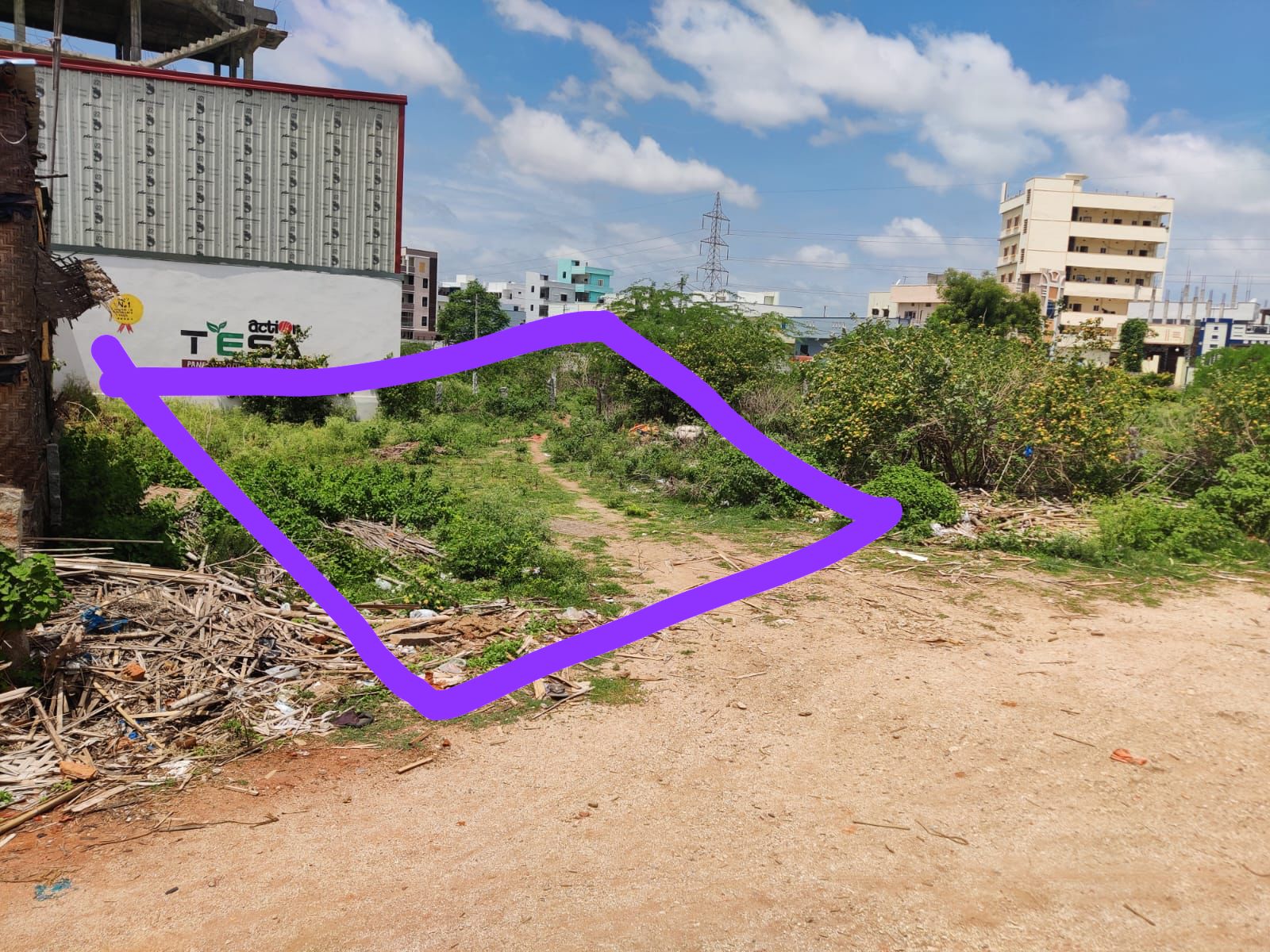 OPEN PLOT FOR SALE AT AZI